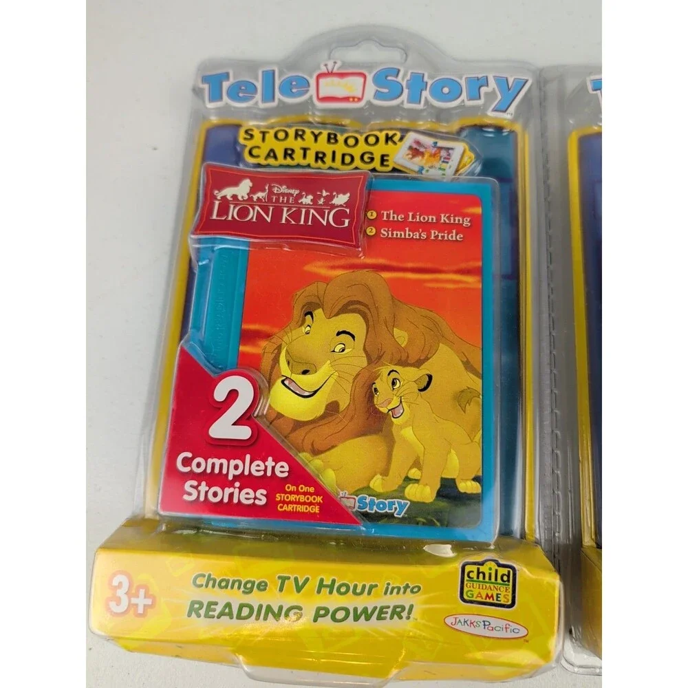 Storybook Cartridge Tele Story Set Of 2 Disney Lion King - Winnie The Pooh New